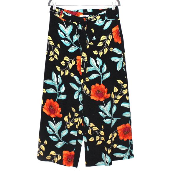 KOTON Colorful Floral Culotte Pants Size Medium - Picture 1 of 4